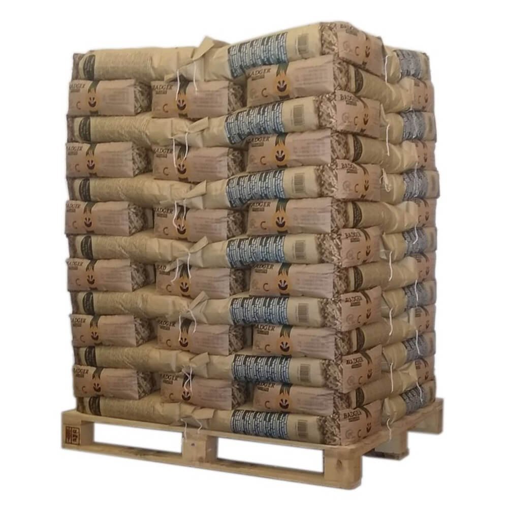 Pellets Badger – Palete de 65 sacos de 15 kg